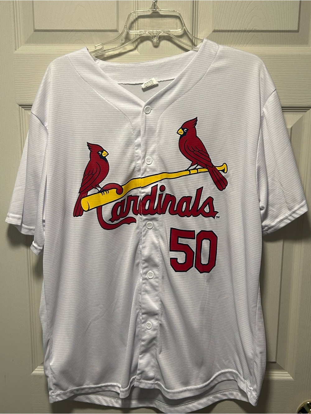 Adam Wainwright St. Louis Cardinals White Jersey Size XL Stadium Giveaway MLB